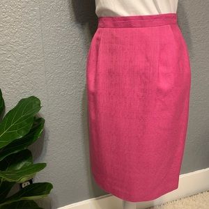 VINTAGE Tweed Skirt Dark Pink
